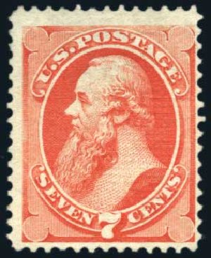 Costs of US Stamps Scott Catalogue # 138: 1871 7c Stanton Grill. Harmer-Schau Auction Galleries, Aug 2011, Sale 90, Lot 1302