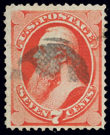 Cost of US Stamps Scott #138 - 1871 7c Stanton Grill. Daniel Kelleher Auctions, Feb 2013, Sale 634, Lot 112