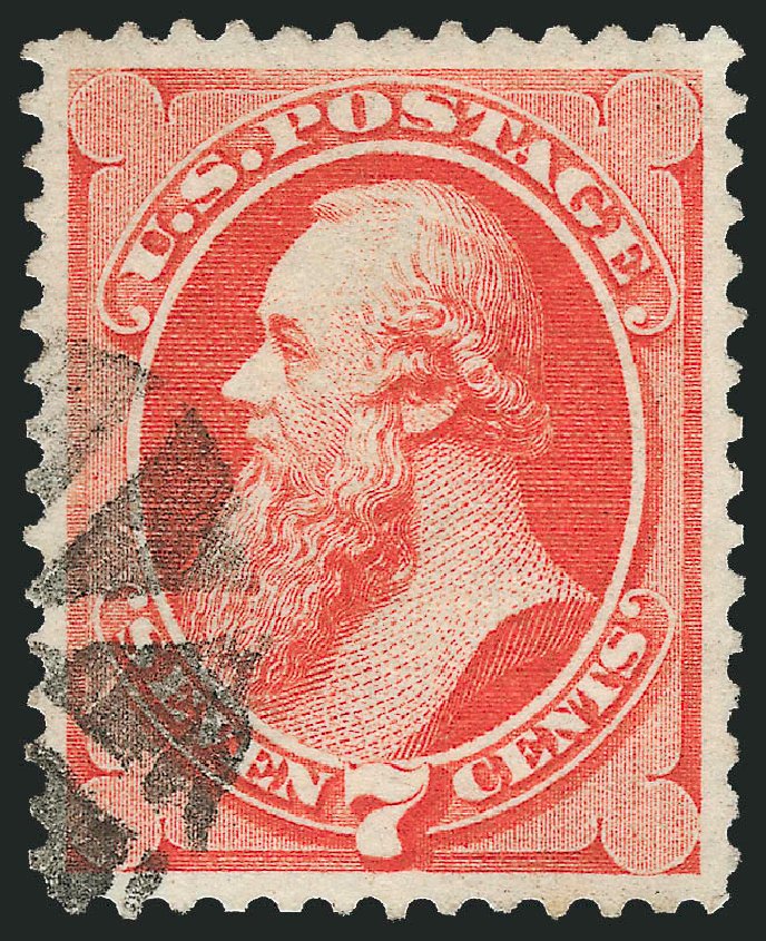 US Stamp Prices Scott Catalogue 138: 7c 1871 Stanton Grill. Robert Siegel Auction Galleries, Nov 2012, Sale 1034, Lot 142
