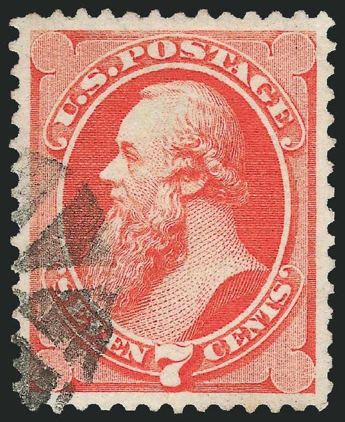 Value of US Stamp Scott Catalogue #138: 7c 1871 Stanton Grill. Robert Siegel Auction Galleries, Nov 2014, Sale 1084, Lot 3372