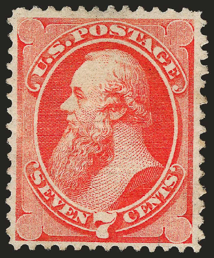 US Stamp Prices Scott Cat. 138: 7c 1871 Stanton Grill. Robert Siegel Auction Galleries, Oct 2008, Sale 963, Lot 732