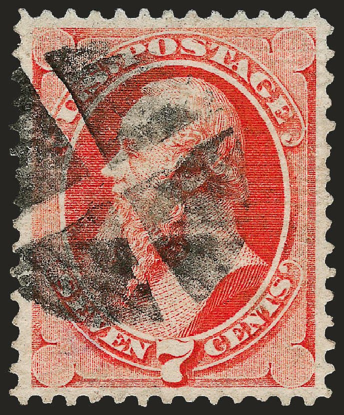 Values of US Stamp Scott Catalogue 138: 1871 7c Stanton Grill. Robert Siegel Auction Galleries, Oct 2008, Sale 963, Lot 733