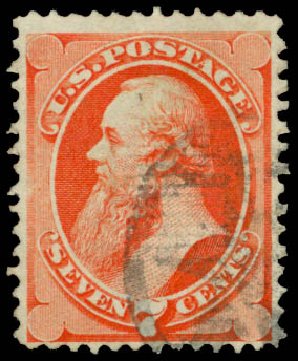 Prices of US Stamps Scott Catalog # 138 - 7c 1871 Stanton Grill. Daniel Kelleher Auctions, Mar 2014, Sale 648, Lot 2076