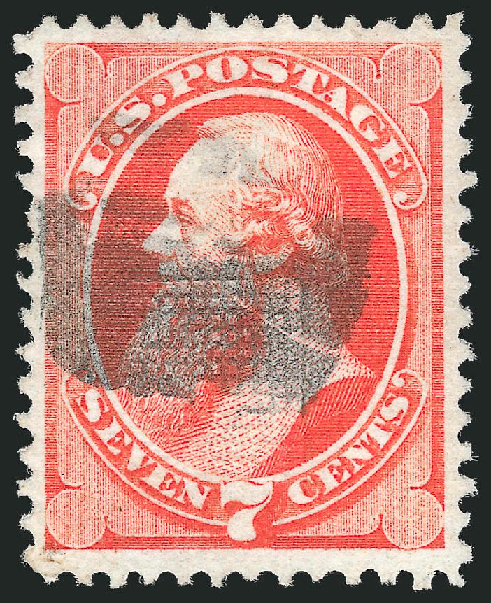 US Stamps Price Scott Cat. 138: 7c 1871 Stanton Grill. Robert Siegel Auction Galleries, Oct 2012, Sale 1033, Lot 4076