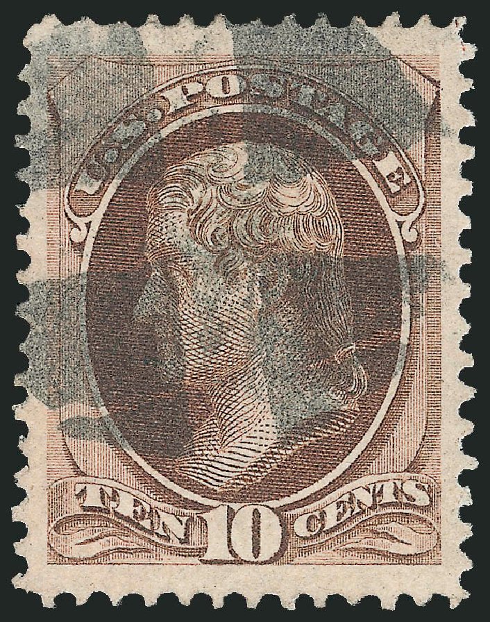 Prices of US Stamps Scott Catalogue #139: 10c 1870 Jefferson Grill. Robert Siegel Auction Galleries, Sep 2012, Sale 1027, Lot 37