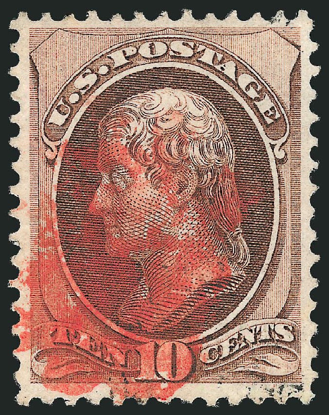 Costs of US Stamps Scott Catalogue #139 - 10c 1870 Jefferson Grill. Robert Siegel Auction Galleries, Mar 2011, Sale 1007, Lot 2329