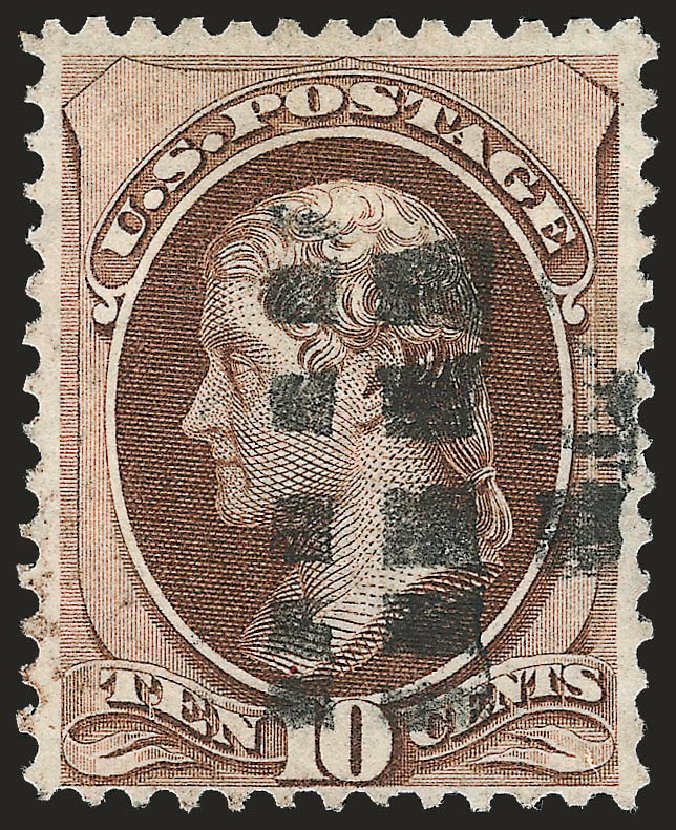 Prices of US Stamps Scott Catalog #139 - 10c 1870 Jefferson Grill. Robert Siegel Auction Galleries, Sep 2008, Sale 962, Lot 2429