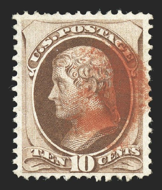 US Stamps Prices Scott 139 - 1870 10c Jefferson Grill. Spink Shreves Galleries, Nov 2012, Sale 141, Lot 79