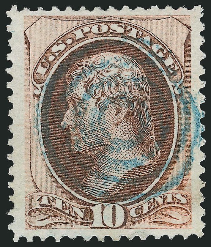 Price of US Stamps Scott #139: 10c 1870 Jefferson Grill. Robert Siegel Auction Galleries, Nov 2013, Sale 1061, Lot 3580