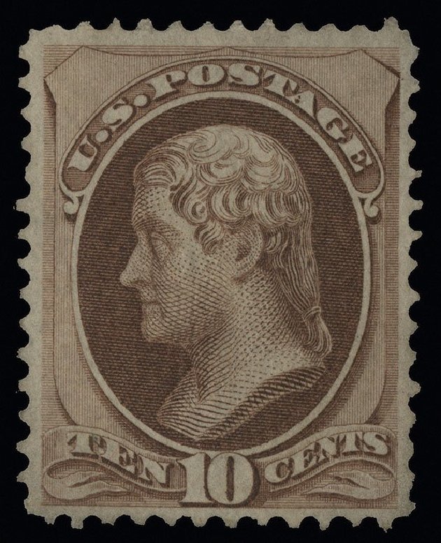US Stamps Value Scott Catalog 139: 1870 10c Jefferson Grill. Spink Shreves Galleries, Aug 2013, Sale 144, Lot 170