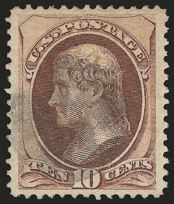 Price of US Stamps Scott #139 - 1870 10c Jefferson Grill. Robert Siegel Auction Galleries, Jun 2009, Sale 973, Lot 132