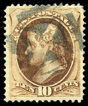 Price of US Stamp Scott Catalogue #139 - 10c 1870 Jefferson Grill. Matthew Bennett International, May 2014, Sale 350, Lot 253