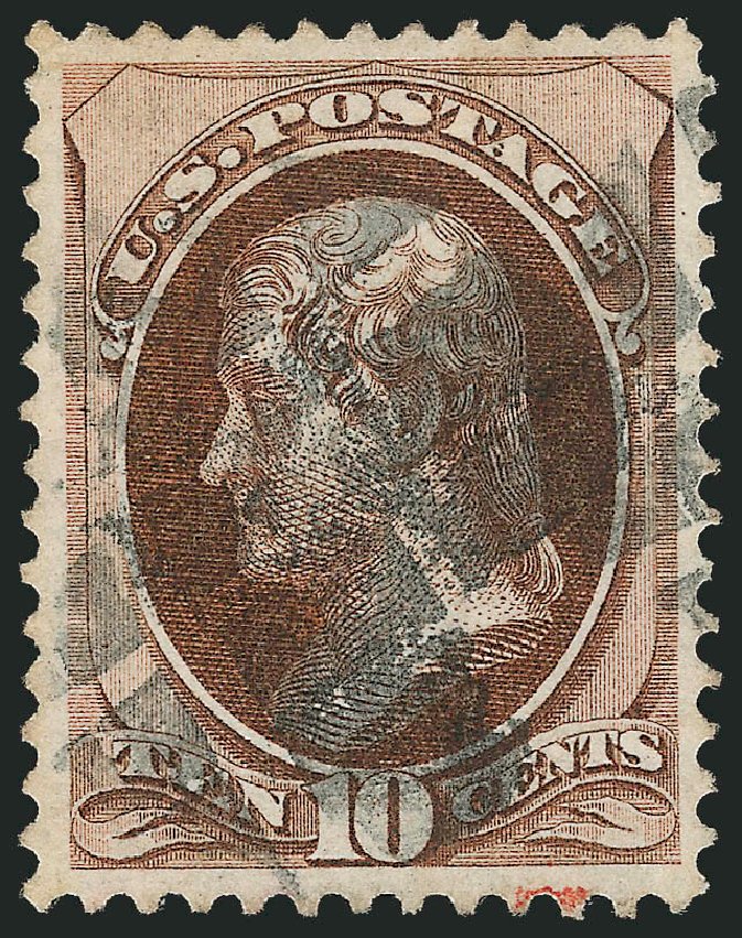 Prices of US Stamp Scott Catalog # 139: 1870 10c Jefferson Grill. Robert Siegel Auction Galleries, Nov 2012, Sale 1034, Lot 143