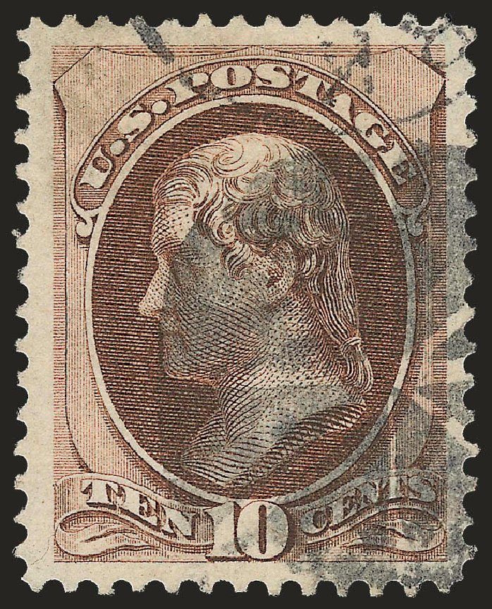 Values of US Stamp Scott Catalogue #139: 1870 10c Jefferson Grill. Robert Siegel Auction Galleries, Sep 2009, Sale 976, Lot 1533