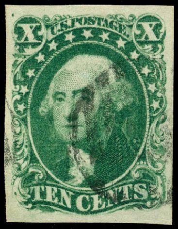 Value of US Stamp Scott Catalogue 14 - 10c 1855 Washington. Matthew Bennett International, Jun 2008, Sale 328, Lot 487
