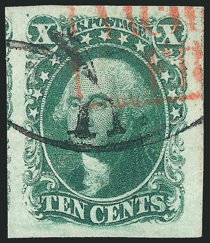 Cost of US Stamp Scott Catalog 14 - 1855 10c Washington. Robert Siegel Auction Galleries, Oct 2012, Sale 1032, Lot 3047