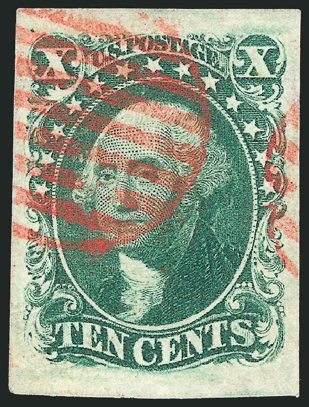 Cost of US Stamps Scott #14: 1855 10c Washington. Robert Siegel Auction Galleries, Nov 2012, Sale 1034, Lot 37