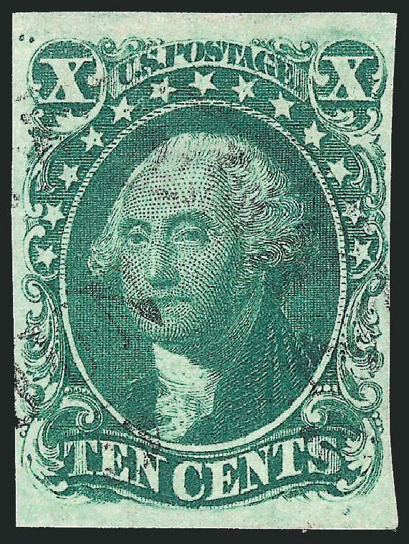 US Stamps Values Scott Cat. 14 - 1855 10c Washington. Robert Siegel Auction Galleries, Sep 2010, Sale 993, Lot 247
