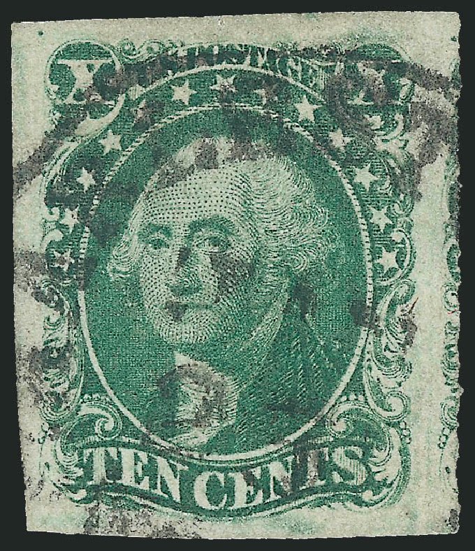 US Stamp Values Scott # 14: 10c 1855 Washington. Robert Siegel Auction Galleries, Oct 2010, Sale 997, Lot 5187