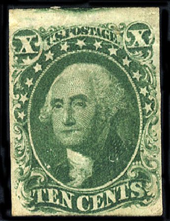Values of US Stamps Scott Cat. #14 - 10c 1855 Washington. Cherrystone Auctions, May 2008, Sale 200805, Lot 48