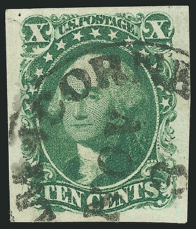 US Stamps Value Scott Catalogue 14: 1855 10c Washington. Robert Siegel Auction Galleries, Jun 2010, Sale 992, Lot 2058