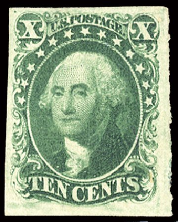Price of US Stamps Scott Cat. 14 - 10c 1855 Washington. Cherrystone Auctions, Feb 2011, Sale 201102, Lot 9