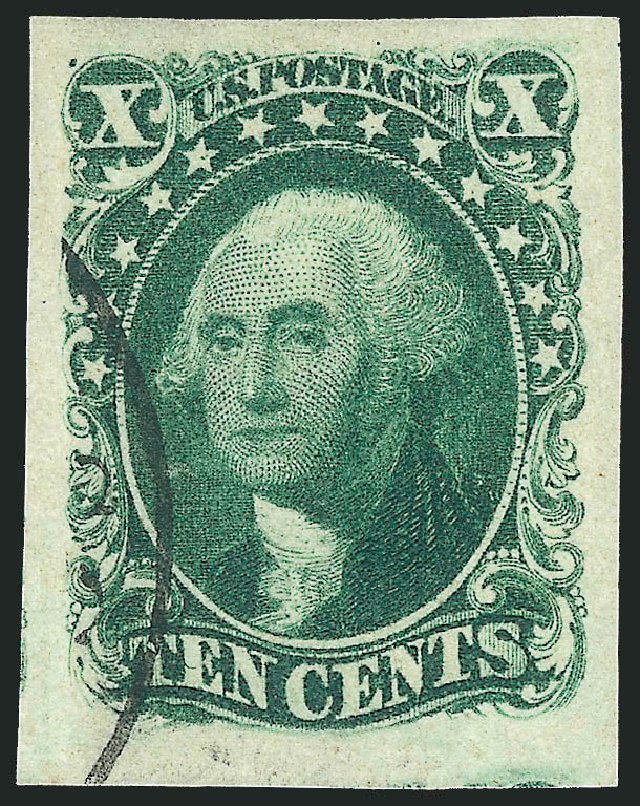 US Stamps Value Scott Catalogue #14: 10c 1855 Washington. Robert Siegel Auction Galleries, Mar 2014, Sale 1067, Lot 899