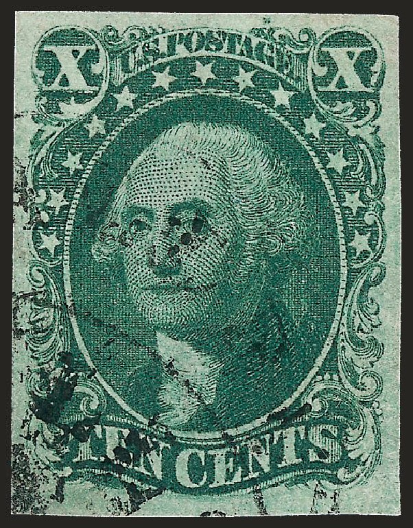 Value of US Stamp Scott Cat. 14: 10c 1855 Washington. Robert Siegel Auction Galleries, Oct 2008, Sale 963, Lot 229