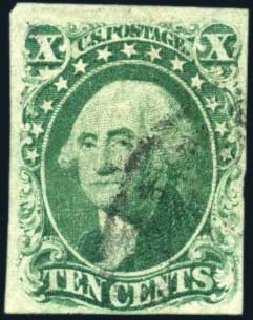 US Stamps Prices Scott Catalogue #14: 1855 10c Washington. Harmer-Schau Auction Galleries, Mar 2011, Sale 89, Lot 90