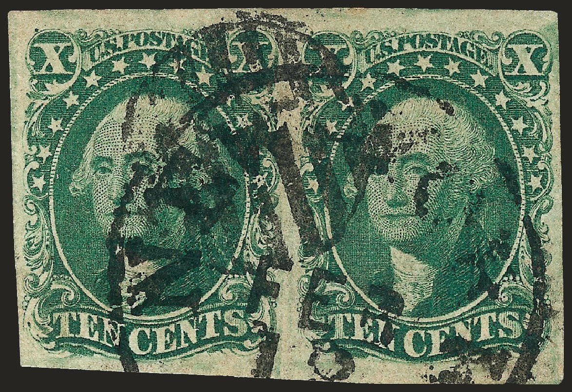 US Stamps Value Scott # 14 - 1855 10c Washington. Robert Siegel Auction Galleries, Oct 2008, Sale 963, Lot 240