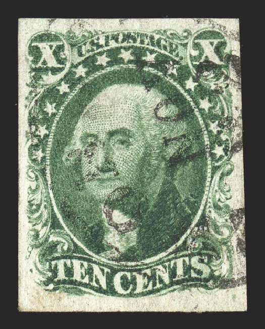 Price of US Stamp Scott Catalogue #14 - 1855 10c Washington. Spink Shreves Galleries, Nov 2012, Sale 141, Lot 30