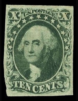 Value of US Stamps Scott Catalogue # 14: 10c 1855 Washington. Cherrystone Auctions, Mar 2008, Sale 200803, Lot 51