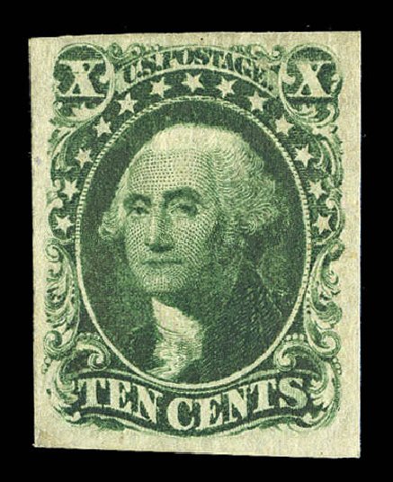 US Stamp Price Scott #14: 10c 1855 Washington. Matthew Bennett International, Sep 2012, Sale 345, Lot 34