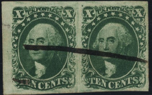US Stamp Prices Scott Catalog # 14: 1855 10c Washington. Cherrystone Auctions, Mar 2010, Sale 201003, Lot 34