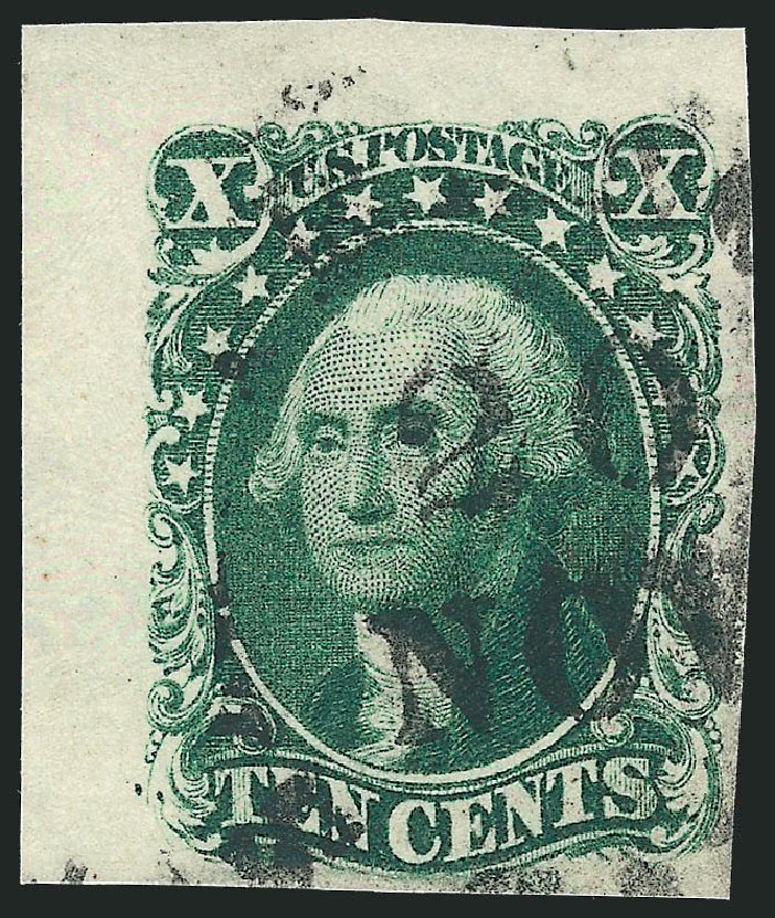 US Stamp Prices Scott # 14: 1855 10c Washington. Robert Siegel Auction Galleries, Jun 2012, Sale 1024, Lot 44