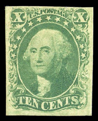 US Stamp Values Scott Catalog 14 - 1855 10c Washington. Matthew Bennett International, Sep 2010, Sale 331, Lot 345