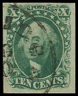 Value of US Stamps Scott Catalog # 14 - 1855 10c Washington. H.R. Harmer, Jun 2013, Sale 3003, Lot 1045