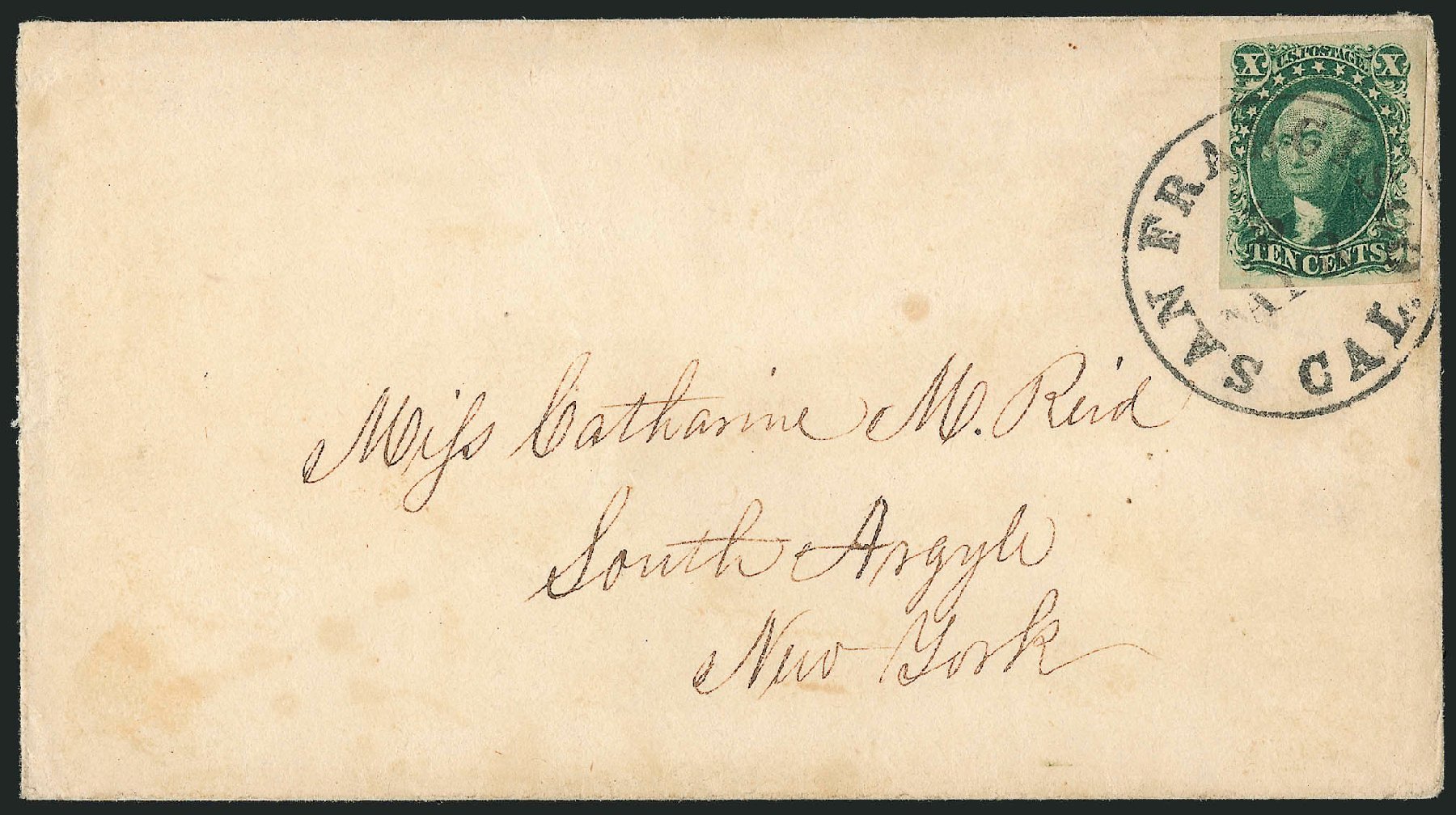 Costs of US Stamp Scott Cat. 14 - 1855 10c Washington. Robert Siegel Auction Galleries, Sep 2010, Sale 993, Lot 285
