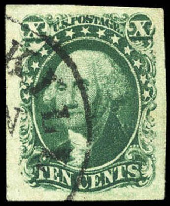 US Stamp Values Scott Cat. # 14 - 10c 1855 Washington. Matthew Bennett International, Mar 2011, Sale 337, Lot 2462