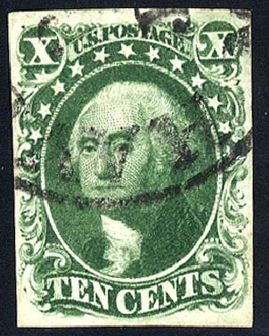 Cost of US Stamps Scott 14: 10c 1855 Washington. Cherrystone Auctions, Jan 2010, Sale 201001, Lot 32