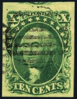 Value of US Stamps Scott Cat. # 14: 1855 10c Washington. Harmer-Schau Auction Galleries, May 2012, Sale 93, Lot 252