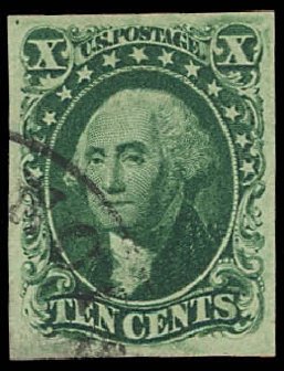 Price of US Stamp Scott Catalogue 14: 1855 10c Washington. Daniel Kelleher Auctions, Aug 2012, Sale 631, Lot 682