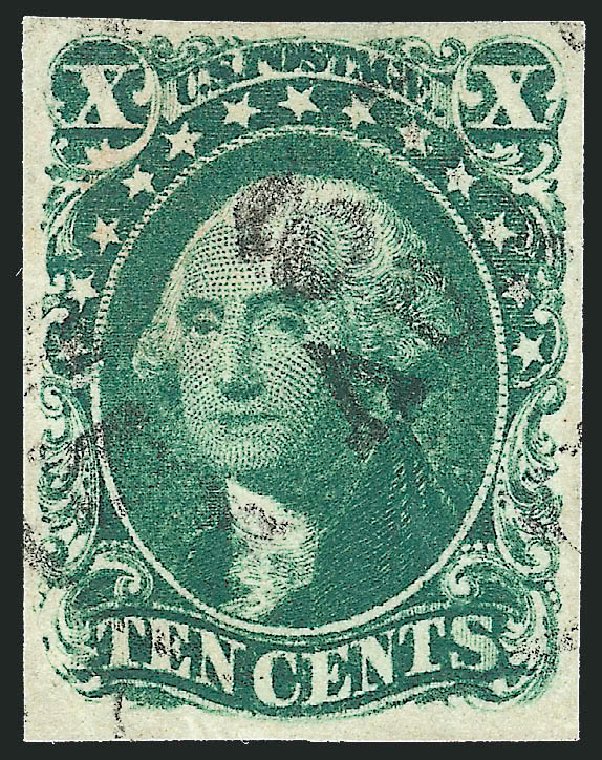 US Stamp Value Scott 14 - 10c 1855 Washington. Robert Siegel Auction Galleries, Sep 2010, Sale 993, Lot 242