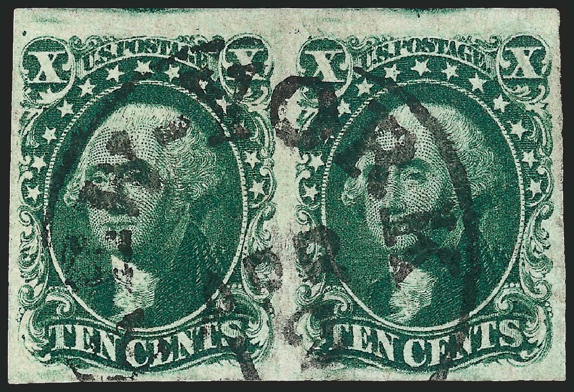 US Stamp Value Scott # 14 - 1855 10c Washington. Robert Siegel Auction Galleries, Dec 2009, Sale 982, Lot 5083