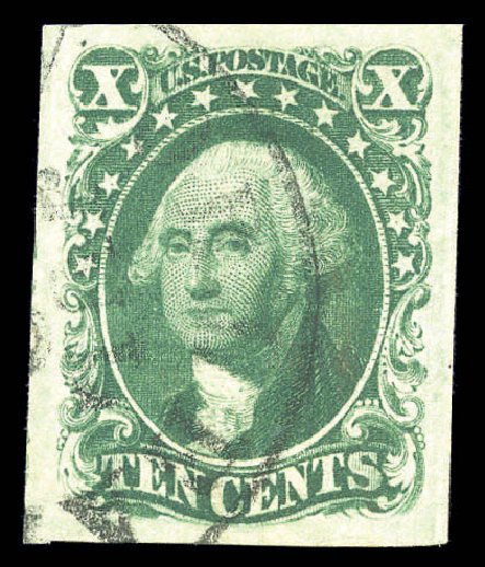 US Stamp Values Scott Cat. 14 - 10c 1855 Washington. Matthew Bennett International, Sep 2010, Sale 331, Lot 346