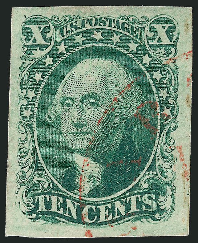 US Stamp Value Scott #14 - 1855 10c Washington. Robert Siegel Auction Galleries, Mar 2012, Sale 1019, Lot 356