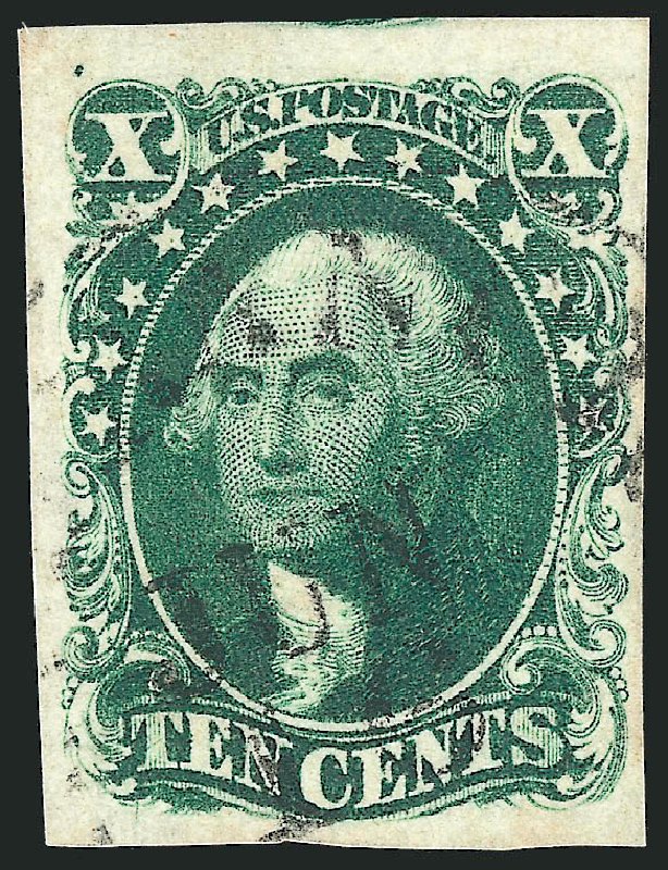 Value of US Stamp Scott Catalogue # 14 - 10c 1855 Washington. Robert Siegel Auction Galleries, Sep 2010, Sale 993, Lot 246