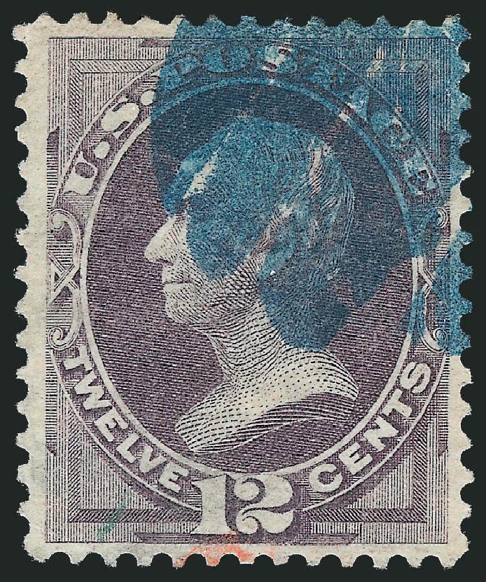 US Stamp Value Scott Catalogue # 140: 12c 1870 Clay Grill. Robert Siegel Auction Galleries, Dec 2013, Sale 1062, Lot 351