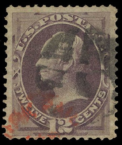 Costs of US Stamp Scott Cat. 140: 12c 1870 Clay Grill. Daniel Kelleher Auctions, Feb 2013, Sale 634, Lot 114