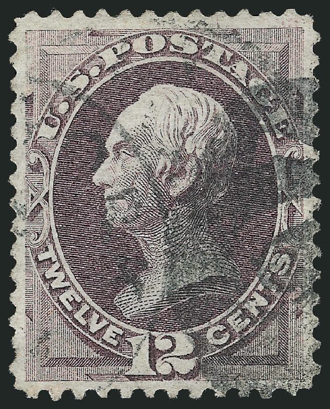 Values of US Stamps Scott Catalogue #140 - 12c 1870 Clay Grill. Robert Siegel Auction Galleries, Nov 2012, Sale 1034, Lot 144